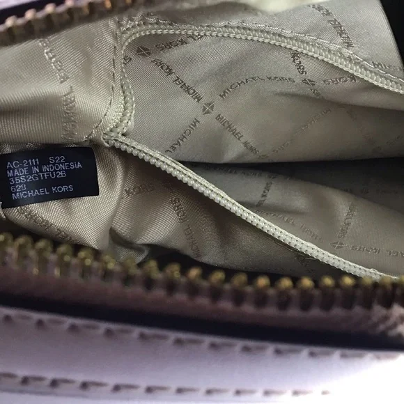 Michael kors pink monogram mk logo barrel satchel - Picture 5 of 16